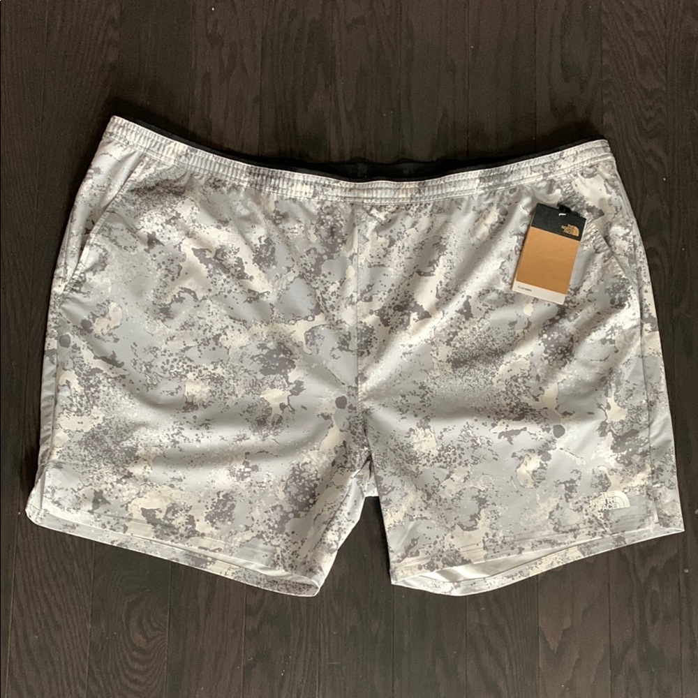 The North Face Men's Gray Camo Shorts